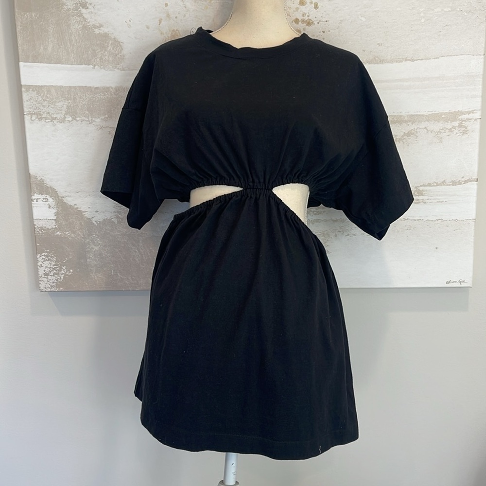 Free People Beach Dandelion Mini Dress- Black Size Medium - Picture 2 of 6